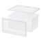 IRIS USA Front Entry Stackable Shoe Storage Box, Shoes Organizer